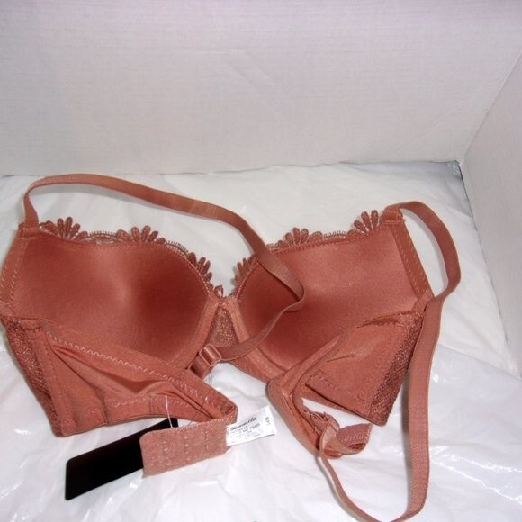 Youmita 36D Cameo Brown Floral Embroidery Underwire bra NWT - Picture 7 of 9